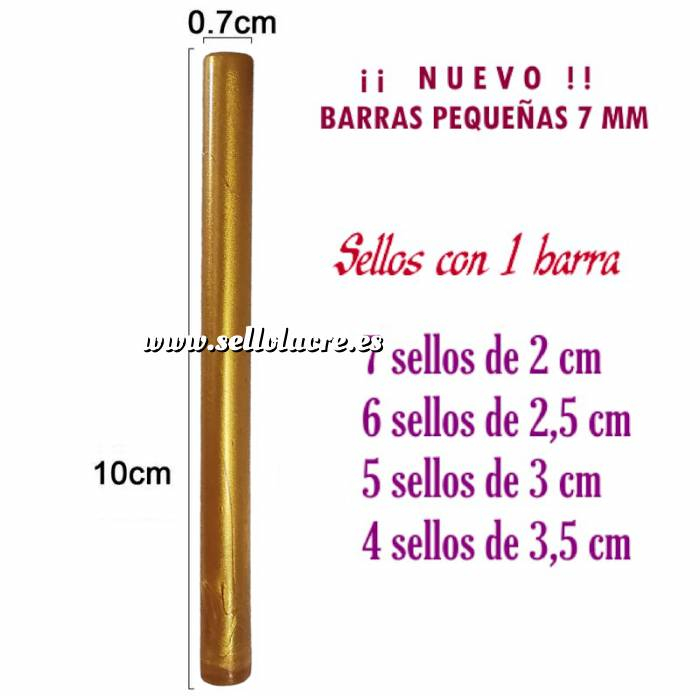 Imagen Barras para PISTOLA Barra Lacre 7 mm Flexible pistola DORADO ANARANJADO 