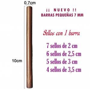 Barras para PISTOLA - Barra Lacre 7 mm Flexible pistola BRONCE BRILLANTE 