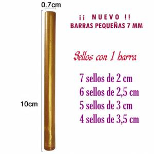 Barras para PISTOLA - Barra Lacre 7 mm Flexible pistola DORADO ANARANJADO 