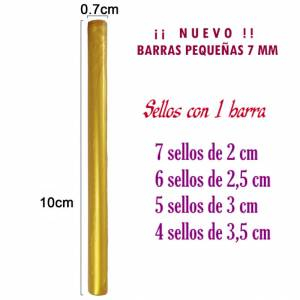 Barras para PISTOLA - Barra Lacre 7 mm Flexible pistola DORADO BRILLANTE 