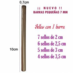 Barras para PISTOLA - Barra Lacre 7 mm Flexible pistola ORO CHAMPAGNE 