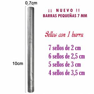 Barras para PISTOLA - Barra Lacre 7 mm Flexible pistola PLATA BRILLANTE 